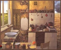 Grandma's Kitchen - Jacek Yerka 