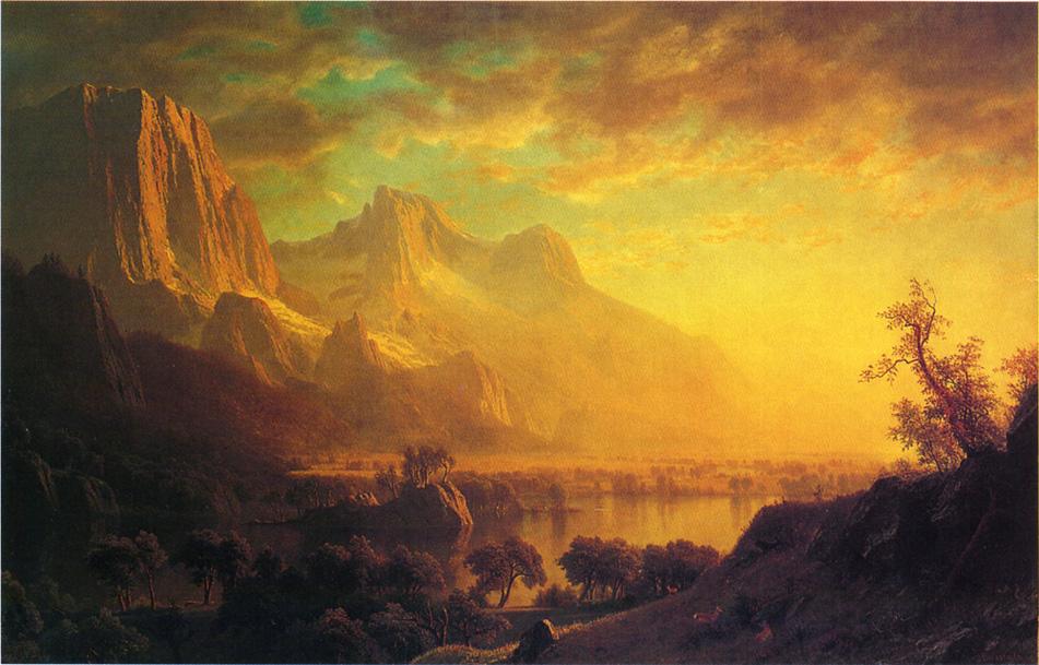 Albert Bierstadt Paintings & Artwork Gallery in Chronological Order